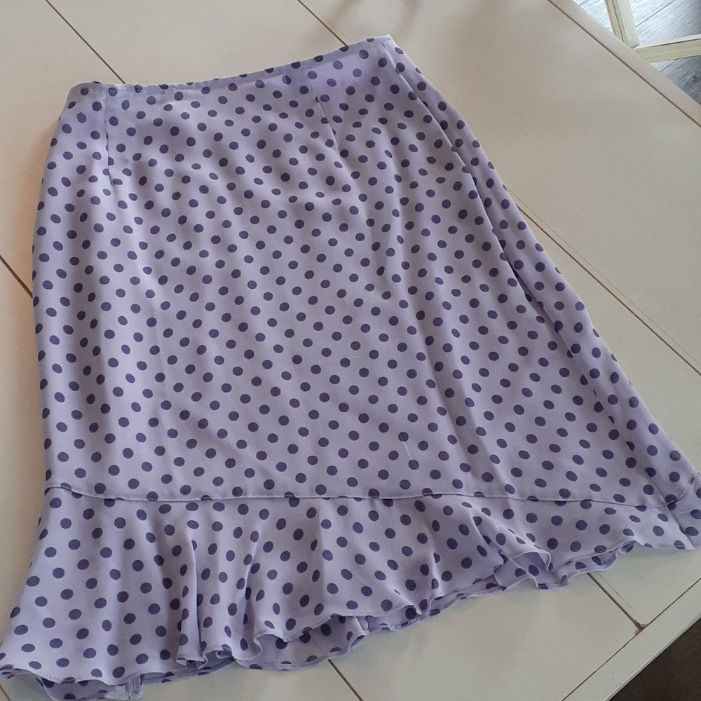 & Purple spotted flouncy Laura skirt